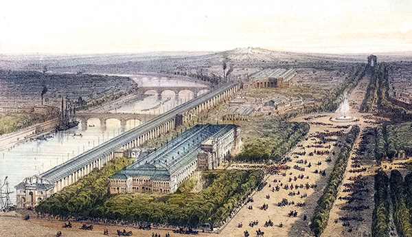plan de l'exposition universelle de 1855