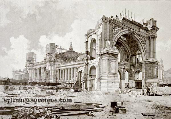Destruction palais industrie 1900